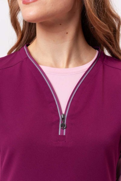 Dámska lekárska súprava Healing Hands (blúza Sonia, nohavice Nisha) čerešňová červená-4