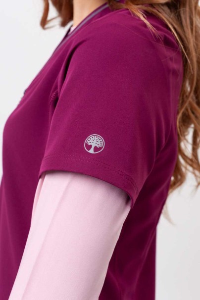 Dámska lekárska súprava Healing Hands (blúza Sonia, nohavice Nisha) čerešňová červená-6