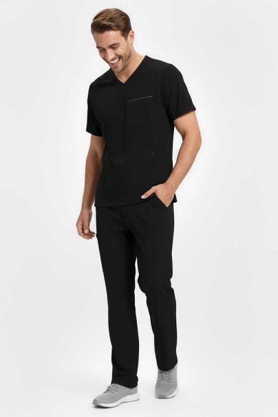 Pánska lekárska súprava Healing Hands (blúza Steven, nohavice Noah) čierna-4