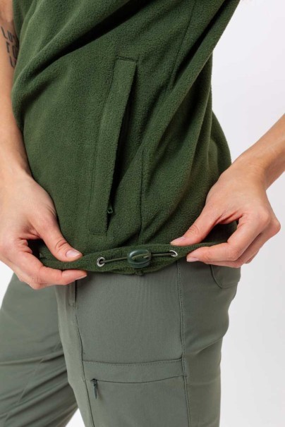 Dámska fleecová vesta Malfini Next tmavo zelená-4