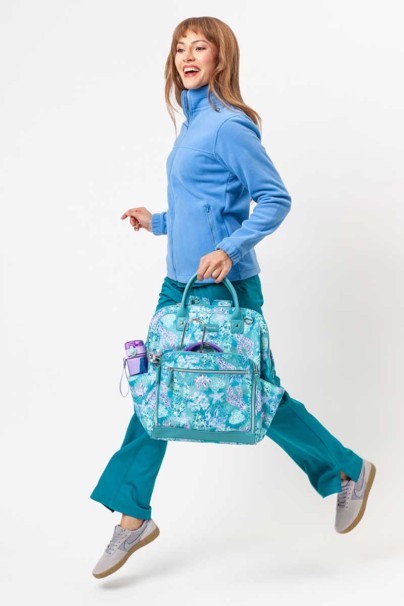 Dámska fleecová mikina Malfini lazurová-6