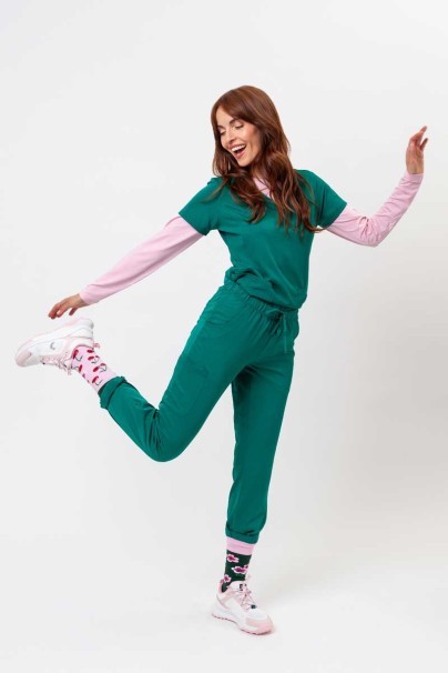 Dámska lekárska súprava Healing Hands (blúza Monica, nohavice Rebecca) zelená-2