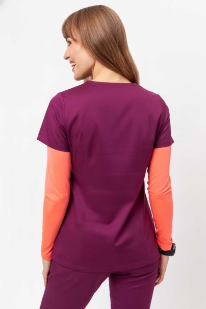 Dámska lekárska blúzka Uniforms World Alyssa burgundová-2