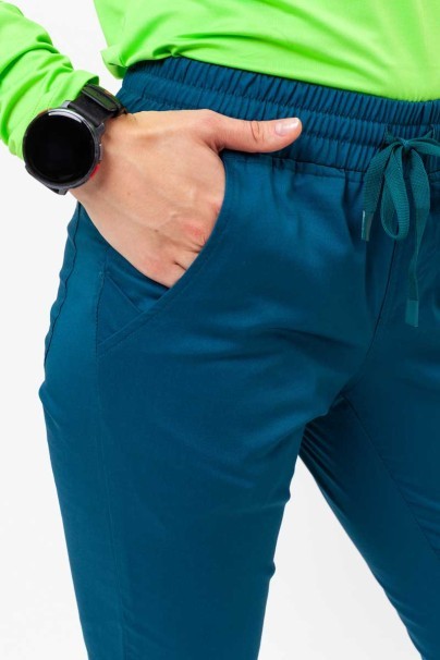Dámske lekárske nohavice Uniforms World Zora karaibsky modré-3