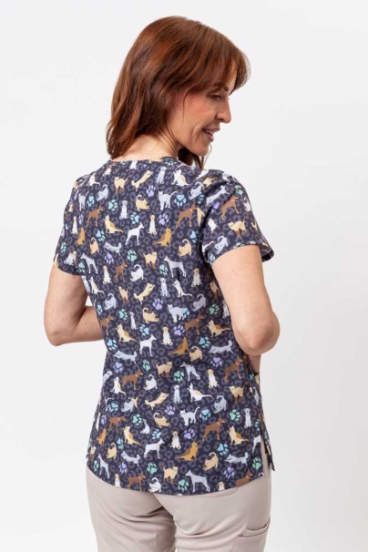 Dámska lekárska blúza Maevn Prints Wild Pets-2