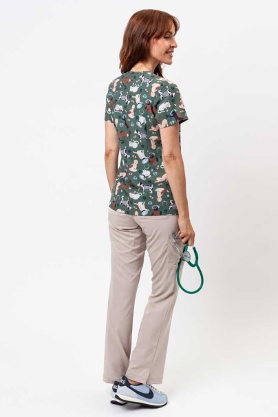 Lekárska blúzka dámska Maevn Prints Cuddly Checkup-6