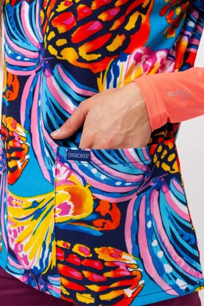 Dámska lekárska halena Cherokee Prints V-neck Winging It-4