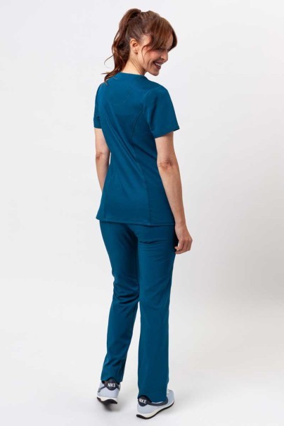 Dámska lekárska blúza Cherokee Infinity Round Neck karaibsky modrá-8