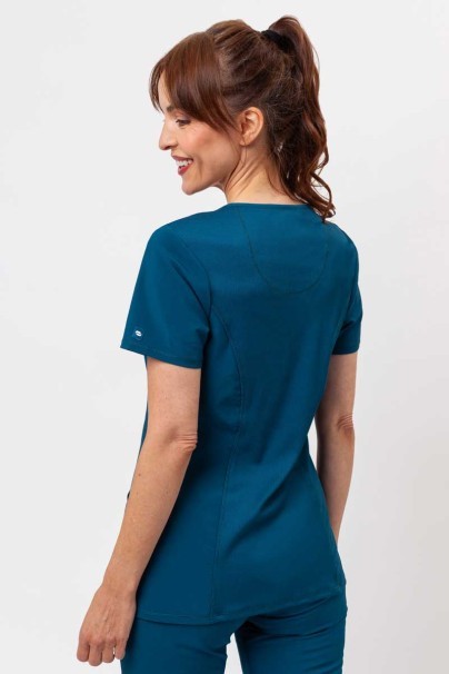 Dámska lekárska blúza Cherokee Infinity Round Neck karaibsky modrá-2