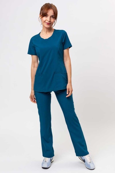 Dámske lekárske nohavice Cherokee Infinity Slim Pull-on karaibsky modré-2