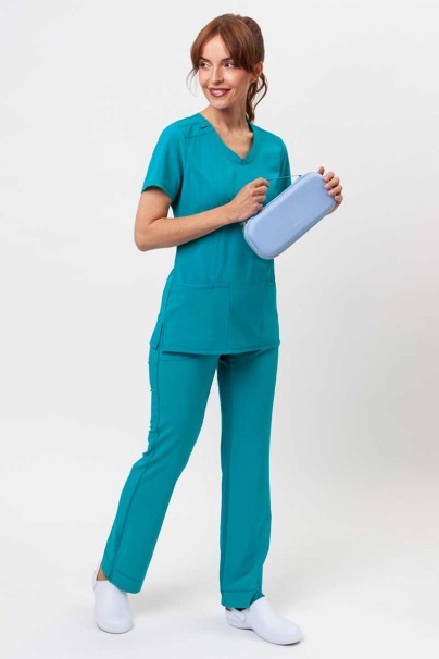 Dámske lekárske nohavice Cherokee Infinity Slim Pull-on morsky modré-8