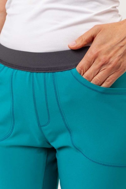 Dámske lekárske nohavice Cherokee Infinity Slim Pull-on morsky modré-3