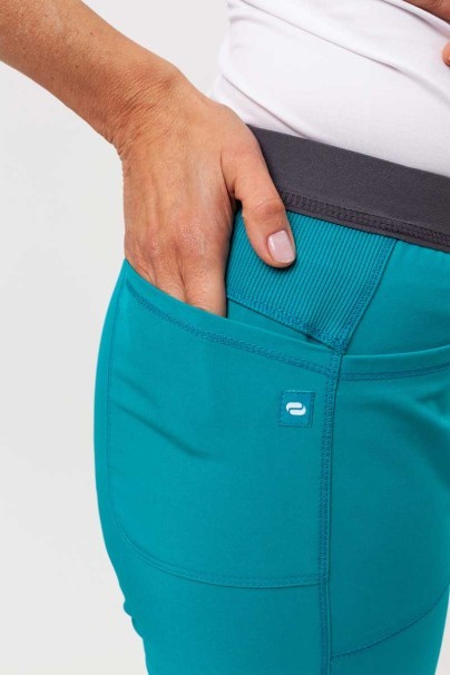 Dámske lekárske nohavice Cherokee Infinity Slim Pull-on morsky modré-4