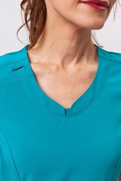 Dámska lekárska blúza Cherokee Infinity Round Neck morsky modrá-3