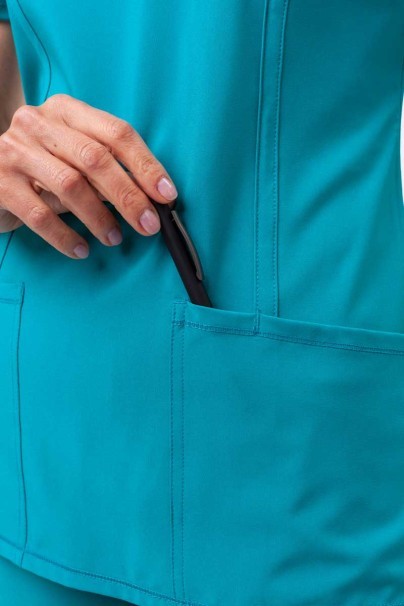 Dámska lekárska blúza Cherokee Infinity Round Neck morsky modrá-6