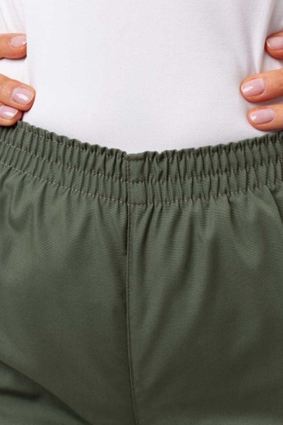 Dámske lekárske nohavice Cherokee Originals Natural Rise olivkové-4