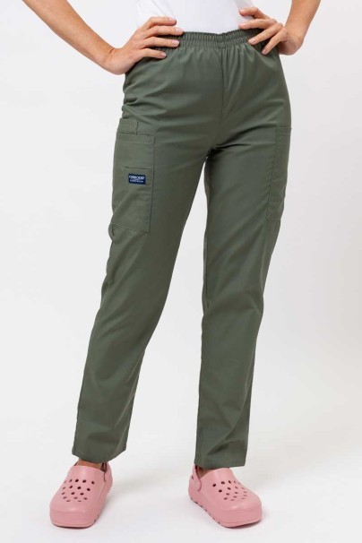 Lekárska dámska súprava Cherokee Originals (blúzka V-neck, nohavice N.Rise) olivková-6