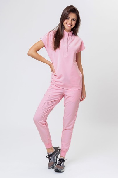 Dámska lekárska blúza Uniforms World 518GTK™ Avant ružová (magnetické klipsy)-4