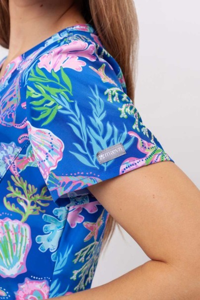 Dámska lekárska blúza Maevn Prints Summer Tides-4