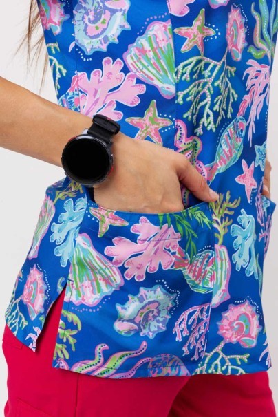 Dámska lekárska blúza Maevn Prints Summer Tides-5
