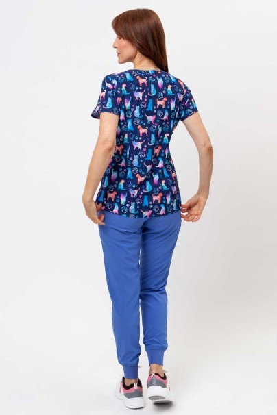 Dámska lekárska blúza Maevn Prints Furr-ever Colorful-7