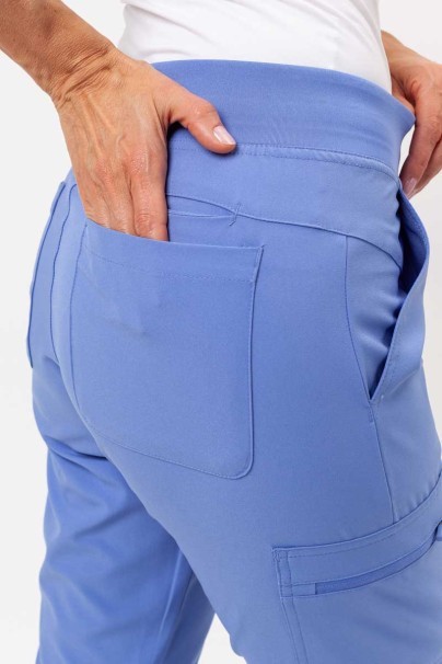 Dámska lekárska súprava Maevn Momentum (blúza Dolman, nohavice Flare Leg) klasicky modrá-11