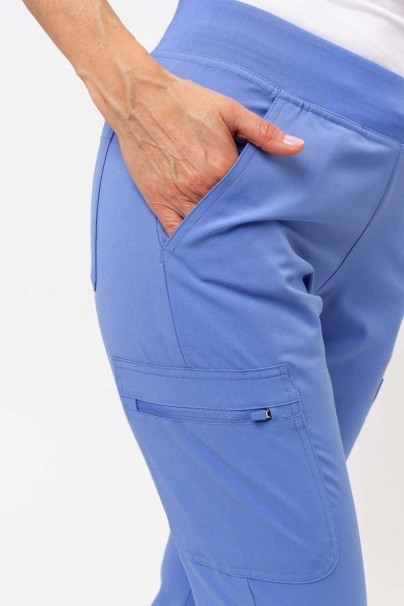 Dámska lekárska súprava Maevn Momentum (blúza Dolman, nohavice Flare Leg) klasicky modrá-12