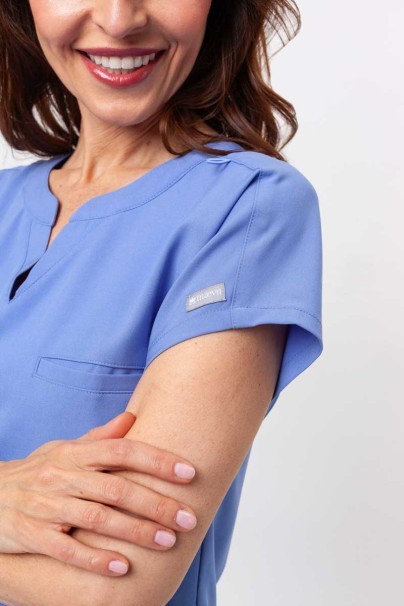 Dámska lekárska blúza Maevn Momentum Dolman klasicky modrá-5