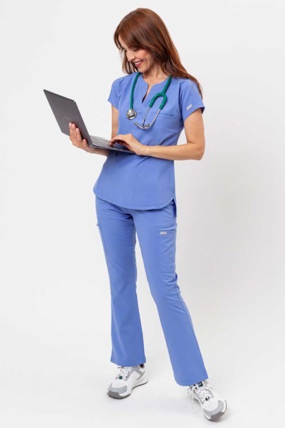 Dámska lekárska blúza Maevn Momentum Dolman klasicky modrá-7