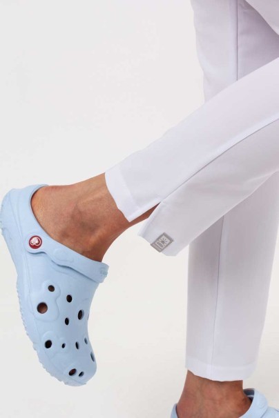 Dámske lekárske nohavice Sunrise Uniforms Premium Pride biele-6