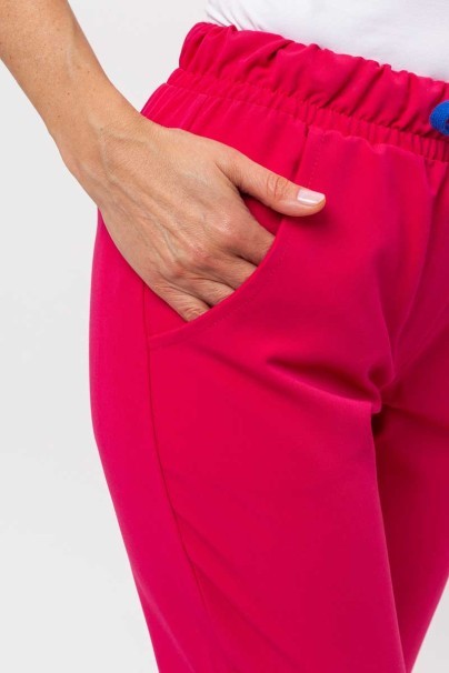Dámske lekárske nohavice Sunrise Uniforms Premium Pride malinové-4