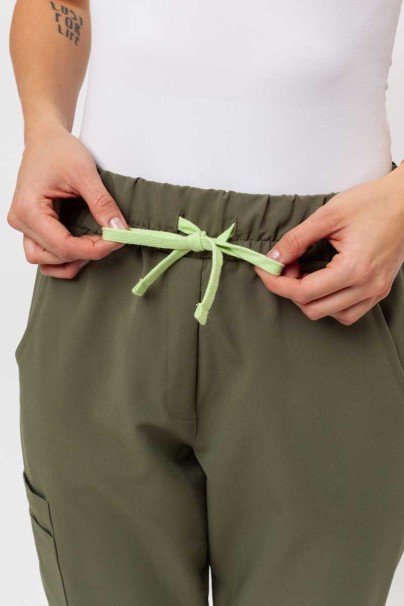 Dámske lekárske nohavice Sunrise Uniforms Premium Vibe jogger olivkové-5