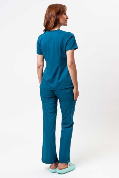Dámska lekárska blúza Healing Hands Monica V-neck karaibsky modrá-7