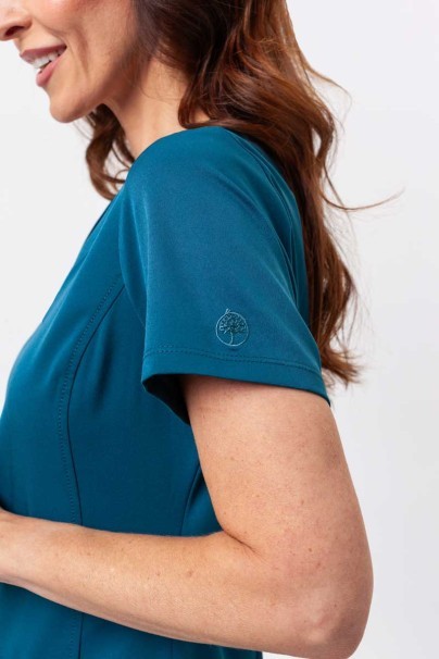Dámska lekárska blúza Healing Hands Monica V-neck karaibsky modrá-3