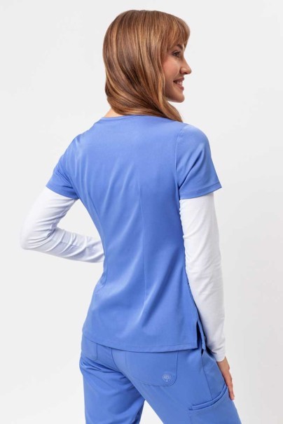 Dámska lekárska blúza Healing Hands Monica V-neck klasicky modrá-3