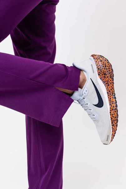 Dámske lekárske nohavice Healing Hands Rebecca Flare baklažánové-6