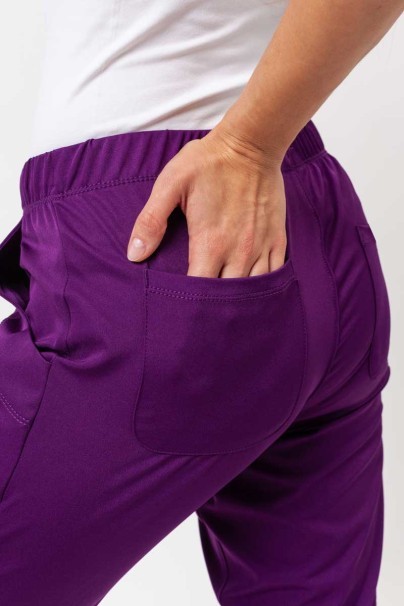 Dámska lekárska súprava Healing Hands (blúza Monica, nohavice Rebecca) baklažánová-11