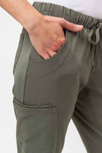 Dámska lekárska súprava Healing Hands (blúza Monica, nohavice Rebecca) olivková-10