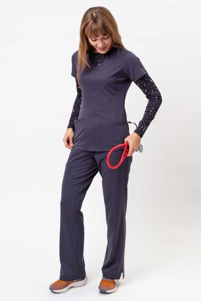 Dámska lekárska blúza Healing Hands Monica V-neck šedá-5