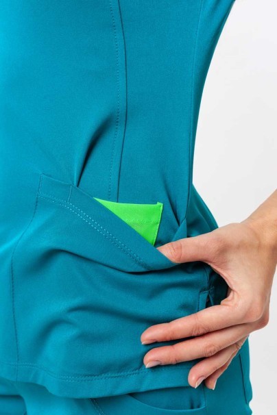 Dámska lekárska súprava Healing Hands (blúza Monica, nohavice Rebecca) morsky modrá-6