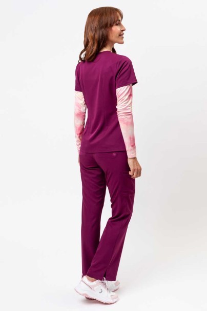 Dámske lekárske nohavice Healing Hands Rebecca Flare čerešňovo červené-9