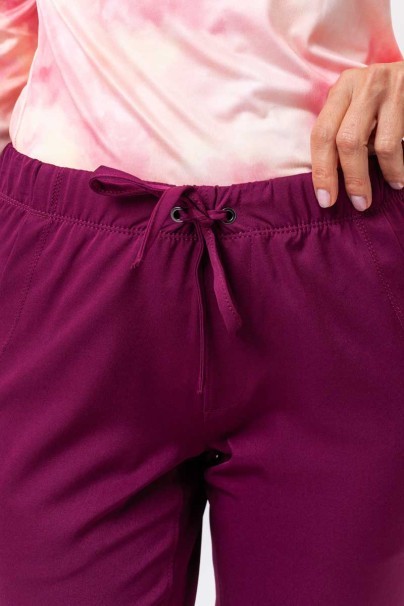 Dámske lekárske nohavice Healing Hands Rebecca Flare čerešňovo červené-5