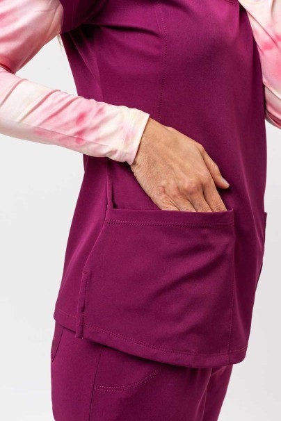 Dámska lekárska súprava Healing Hands (blúza Monica, nohavice Rebecca) čerešňová červená-7