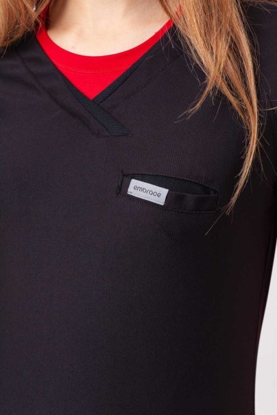 Dámska lekárska blúza Maevn Embrace Luna čierna-3