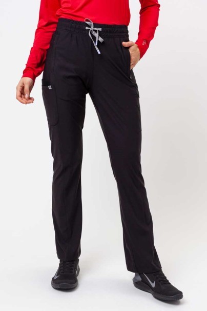 Lekárska dámska súprava Maevn Embrace (blúzka Luna, nohavice Nora) čierna-6