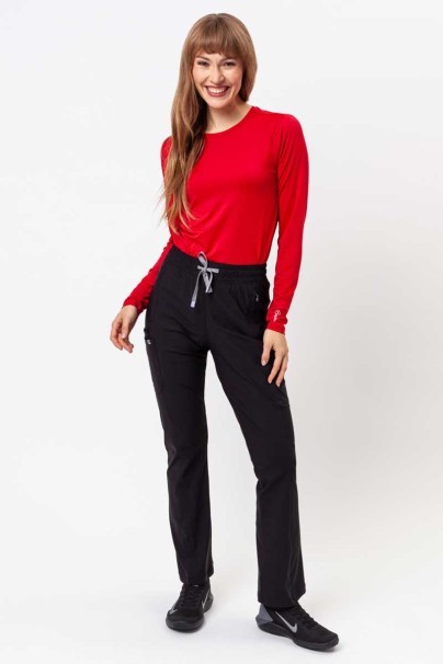 Lekárska dámska súprava Maevn Embrace (blúzka Luna, nohavice Nora) čierna-13