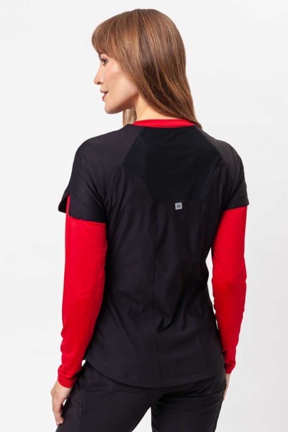 Lekárska dámska súprava Maevn Embrace (blúzka Luna, nohavice Nora) čierna-2