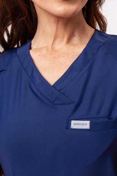 Lekárska dámska súprava Maevn Embrace (blúzka Luna, nohavice Nora) námornícky modrá-4