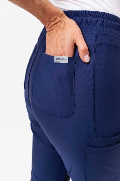 Lekárska dámska súprava Maevn Embrace (blúzka Luna, nohavice Nora) námornícky modrá-13