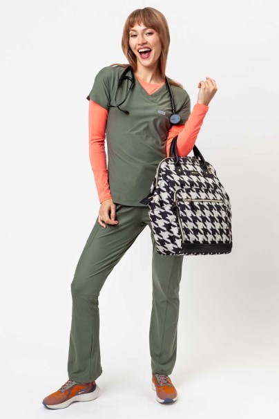 Dámske lekárske nohavice Maevn Embrace Nora olivkové-10